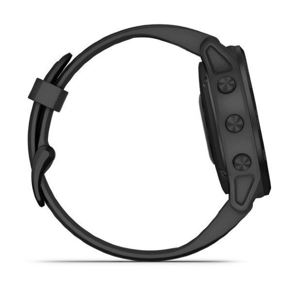 Спортивные часы Garmin Fenix 6s Pro черные с черным ремешком