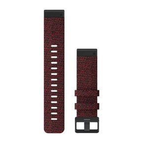 Ремешок сменный QuickFit 22 мм (нейлоновый) красно-черный