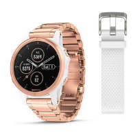 Спортивные часы Garmin Fenix 5s Plus Sapphire розовое золото с золотистым металлическим ремешком