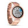 Спортивные часы Garmin Fenix 5s Plus Sapphire розовое золото с золотистым металлическим ремешком