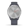 Спортивные часы Garmin Vivomove 3S серебристый циферблат с гранитно-синим ремешком