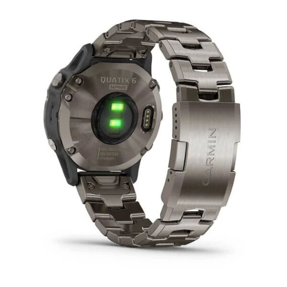 Спортивные часы Garmin Quatix 6 Sapphire титановый с титановым ремешком