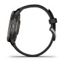 Спортивные часы Garmin Venu 2 Plus черные с серым безелем и силиконовым ремешком