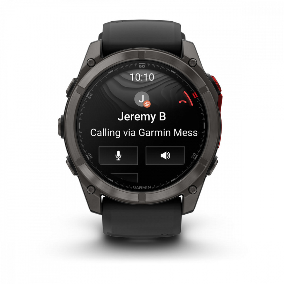 Спортивные часы Garmin Fenix 8 Pro - 51 мм, MicroLED DLC, черный ремешок 