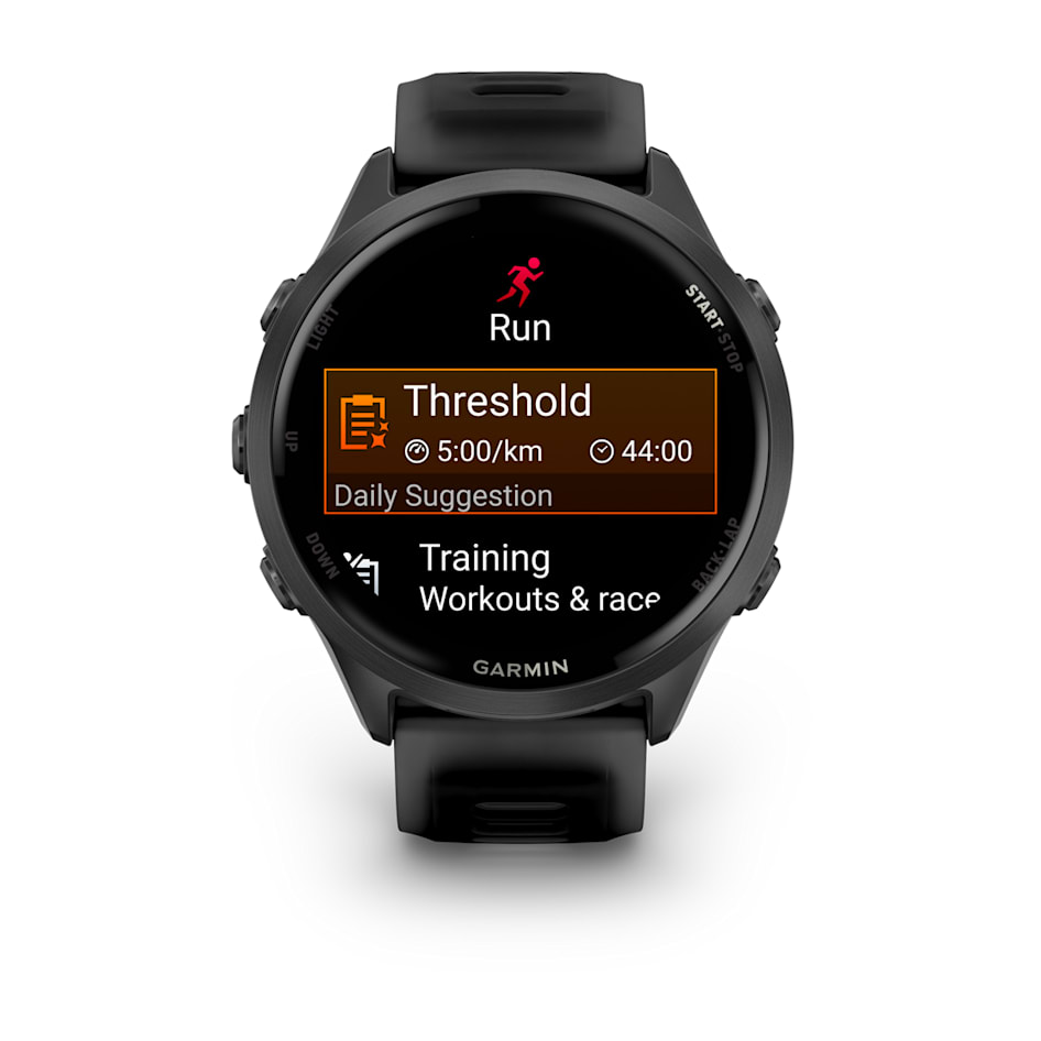 Спортивные часы Garmin Forerunner 570 - 47мм, темно-серые, черный ремешок