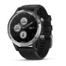 Спортивные часы Garmin Fenix 5s серебристые с черным ремешком