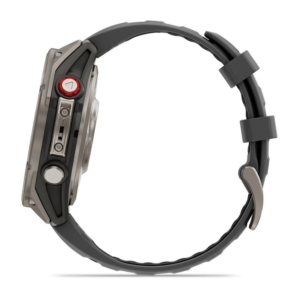 Спортивные часы Garmin Fenix 8 Pro - 51 мм AMOLED Sapphire, Titanium with Graphite/Black Silicone Band
