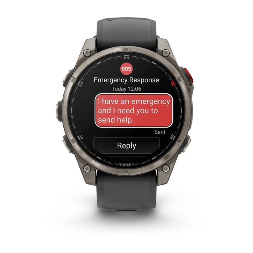 Спортивные часы Garmin Fenix 8 Pro - 51 мм AMOLED Sapphire, Titanium with Graphite/Black Silicone Band