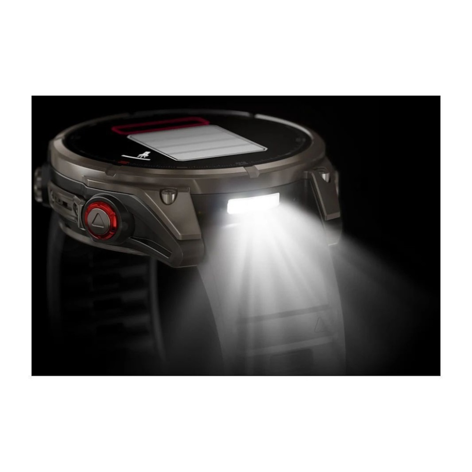 Спортивные часы Garmin Fenix 8 Pro - 47 мм AMOLED Sapphire, Titanium with Graphite/Black Silicone Band