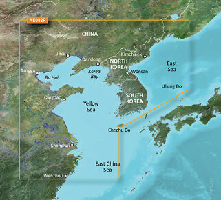 Карта BlueChart g3 VAE002R (mSD/SD) Желтое море