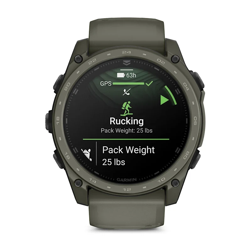 Спортивные часы Garmin Tactix 8 – 51 mm, AMOLED, Cerakote Coating Includes Applied Ballistics Ultralight Solver and Olive Drab Cerakote Coating