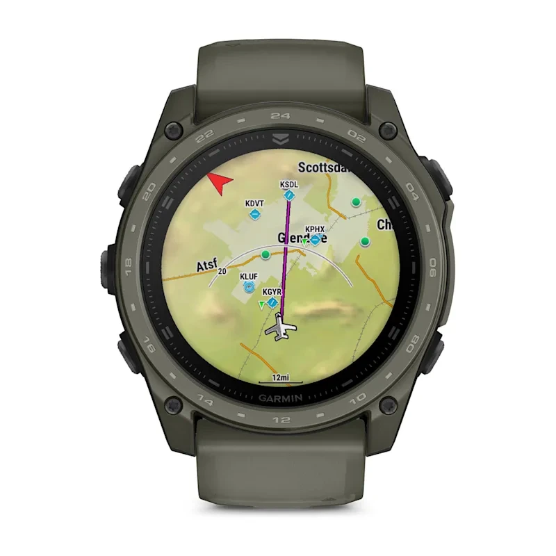 Спортивные часы Garmin Tactix 8 – 51 mm, AMOLED, Cerakote Coating Includes Applied Ballistics Ultralight Solver and Olive Drab Cerakote Coating
