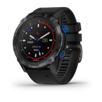 Спортивные часы Garmin Descent Mk2i титановые с DLC-покрытием и черным ремешком