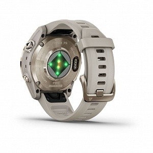Garmin FENIX 7S PRO Sapphire Solar золотистый корпус со светло-песочным ремешком