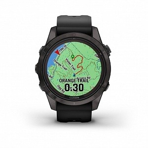  Garmin FENIX 7S PRO Sapphire Solar титановый угольно-серый