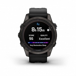  Garmin FENIX 7S PRO Sapphire Solar титановый угольно-серый