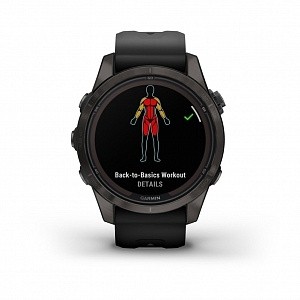  Garmin FENIX 7S PRO Sapphire Solar титановый угольно-серый