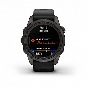  Garmin FENIX 7S PRO Sapphire Solar титановый угольно-серый
