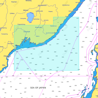 Карта C-MAP AN-Y009 (Владивосток) Залив Петра Великого для Raymarine, Furuno
