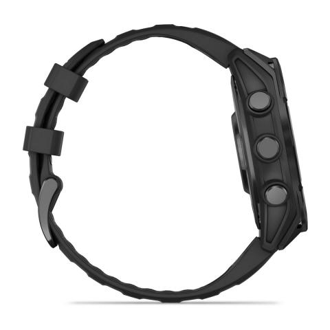 Спортивные часы Garmin Fenix 8 Amoled 47mm серый с черным ремешком 