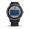 Спортивные часы Garmin Vivoactive 3 черные с черным ремешком