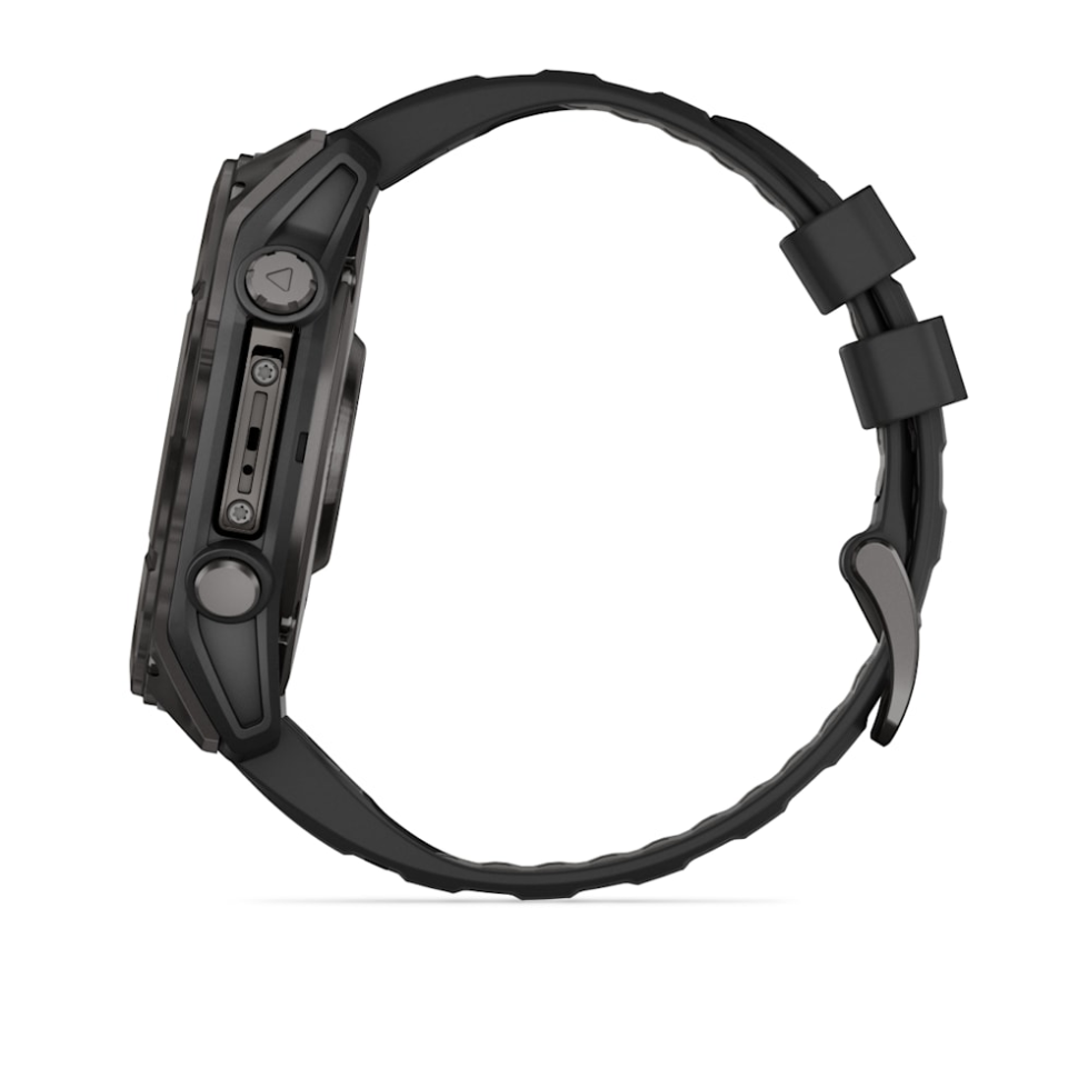 Спортивные часы Garmin Fenix 8 51мм, AMOLED Sapphire DLC, черный ремешок 