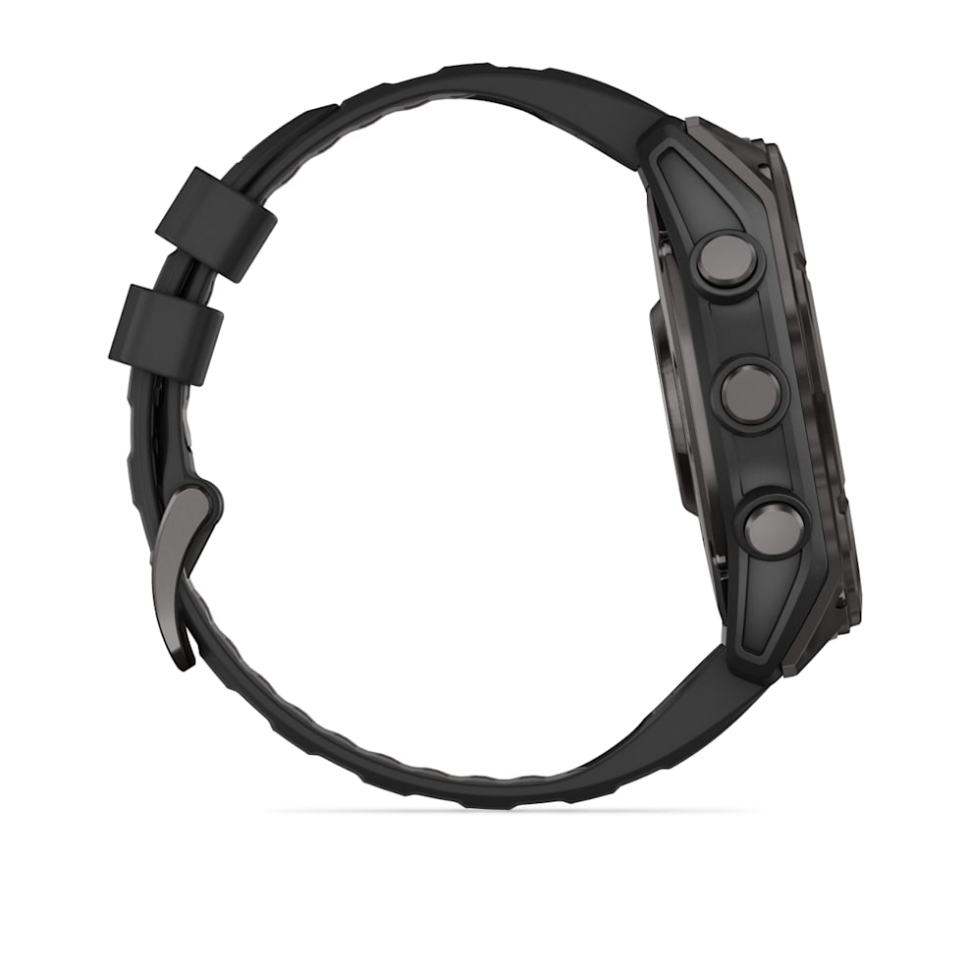 Спортивные часы Garmin Fenix 8 51мм, AMOLED Sapphire DLC, черный ремешок 