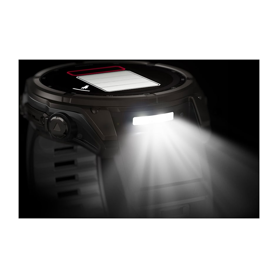 Спортивные часы Garmin Fenix 8 51мм Solar, Sapphire титановый черный с DLC-покрытием и черным ремешком 