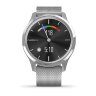 Спортивные часы Garmin Vivomove Luxe серебристый с серебристым ремешком