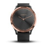 Спортивные часы Garmin Vivomove HR розовое золото с черным ремешком