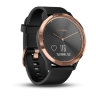 Спортивные часы Garmin Vivomove HR розовое золото с черным ремешком