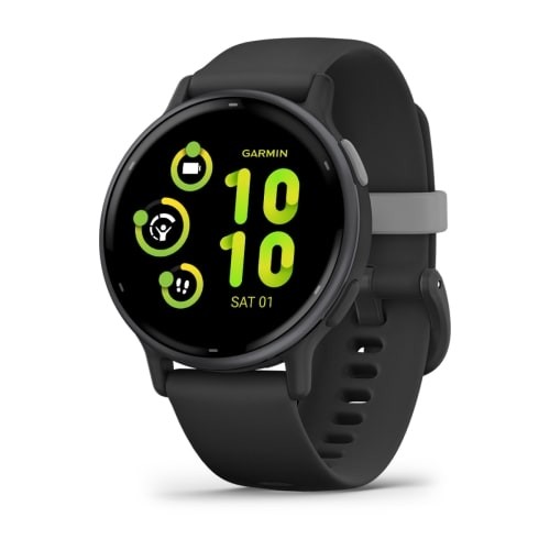 Vivoactive 5 черные с серым безелем и силиконовым ремешком