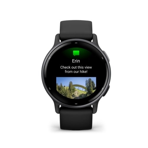 Vivoactive 5 черные с серым безелем и силиконовым ремешком