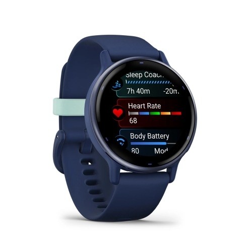 Vivoactive 5 синие с металлически-синим безелем и силиконовым ремешком