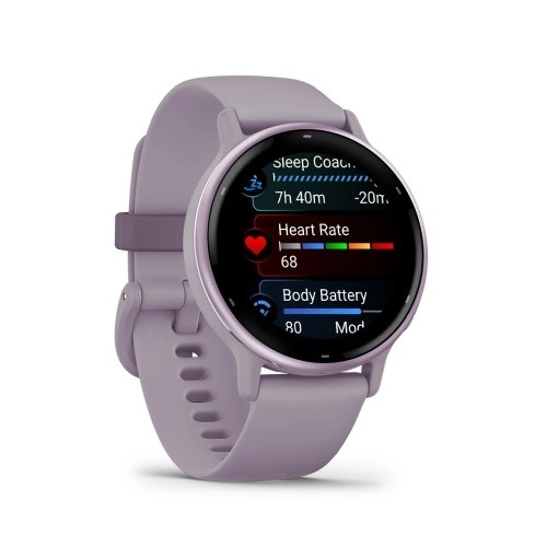 Vivoactive 5 цвет орхидеи с металлическим безелем и силиконовым ремешком
