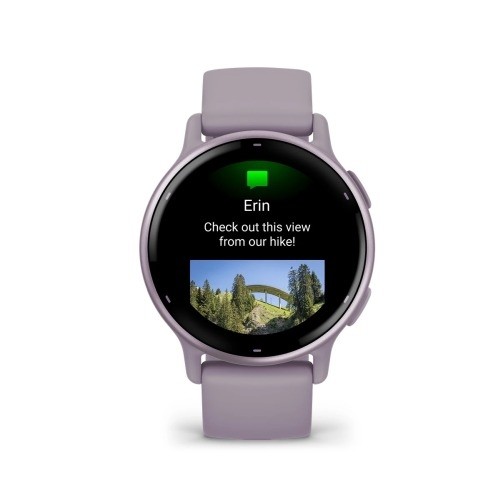 Vivoactive 5 цвет орхидеи с металлическим безелем и силиконовым ремешком