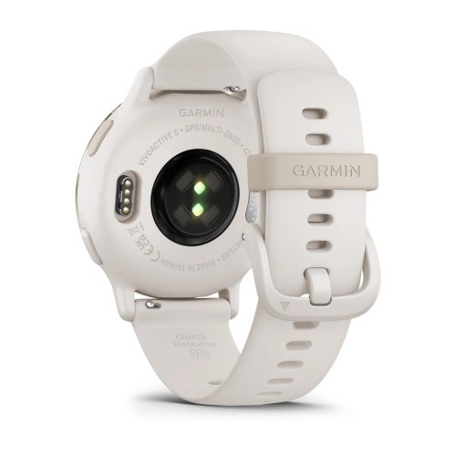 Vivoactive 5 цвета слоновой кости с золотистым безелем и силиконовым ремешком