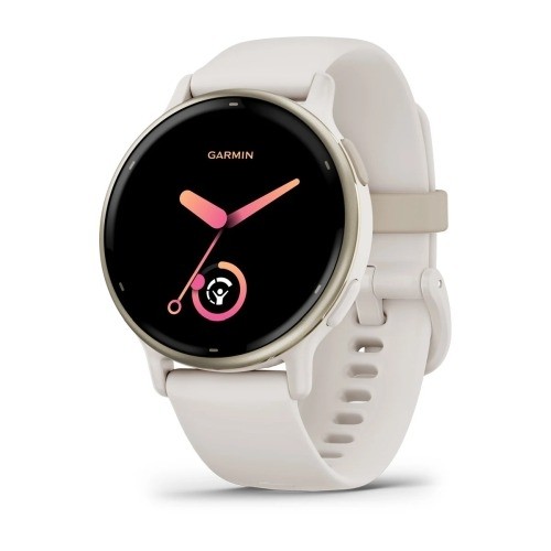 Vivoactive 5 цвета слоновой кости с золотистым безелем и силиконовым ремешком
