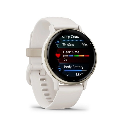 Vivoactive 5 цвета слоновой кости с золотистым безелем и силиконовым ремешком