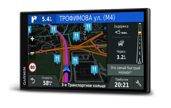 Автомобильный навигатор Garmin DriveSmart 61 Russia LMT, GPS