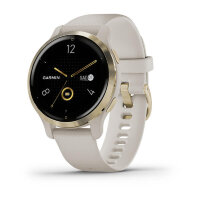 Спортивные часы Garmin Venu 2S песочного цвета с золотистым безелем
