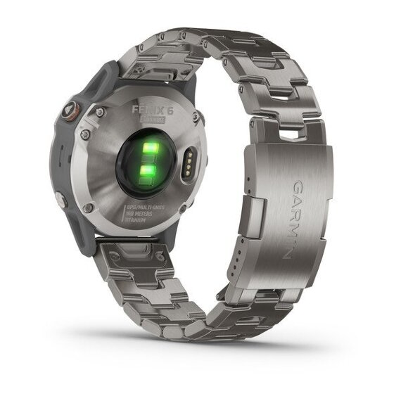 Спортивные часы Garmin Fenix 6 Sapphire титановые с титановым браслетом
