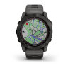 Спортивные часы Garmin Fenix 7X Sapphire Solar титановый угольно-серый DLC с угольно-серым титановым DLC браслетом